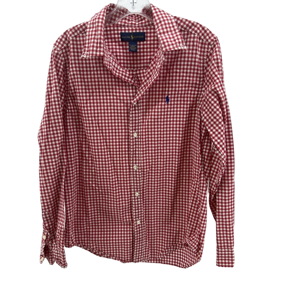 Ralph Lauren Red Checkered Men's Shirt
